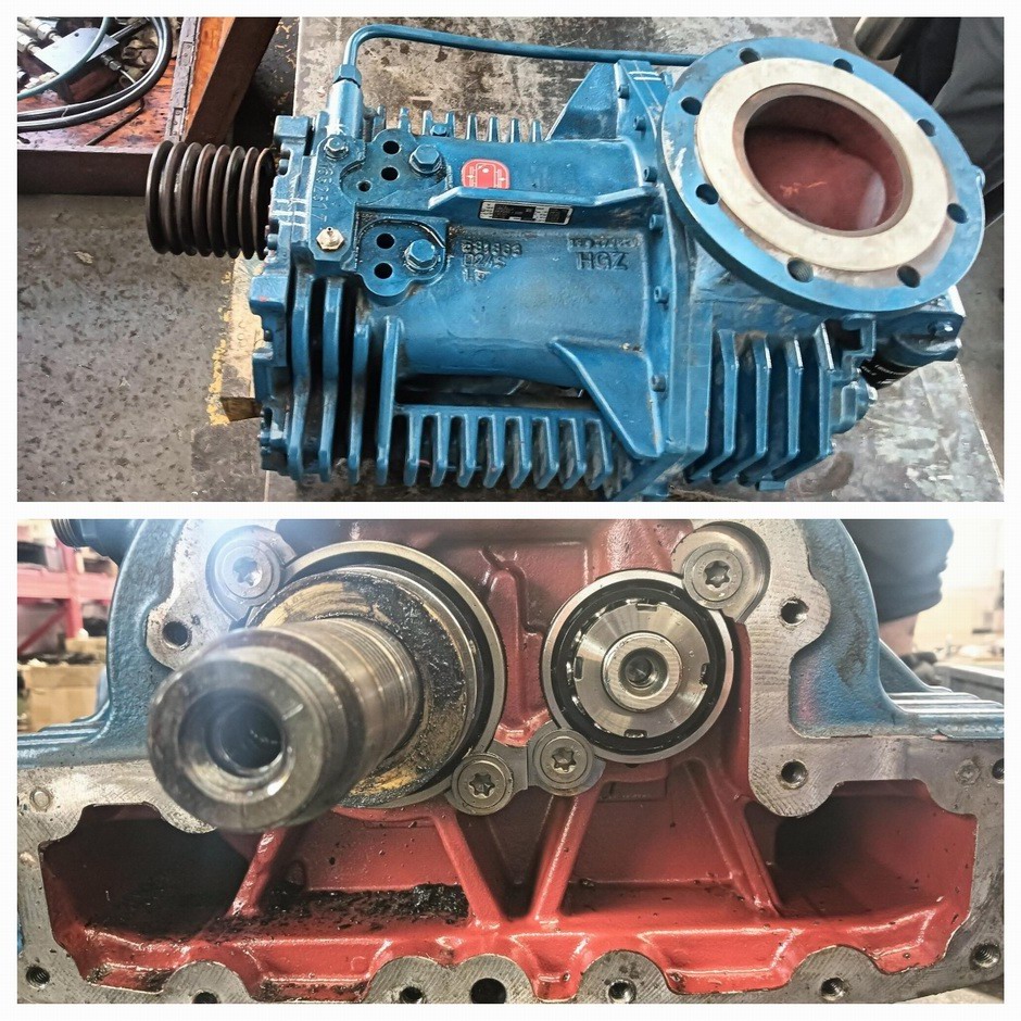 寧波某客戶艾珍D24S螺桿風機檢修案例